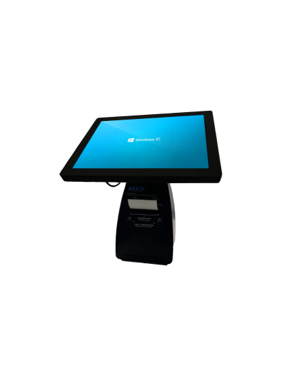 صورة NHE M60 - 15" POS terminal,J1900 4GB Ram, 128GB SSD,UKPower plug,black color with 80mm embedded printer
