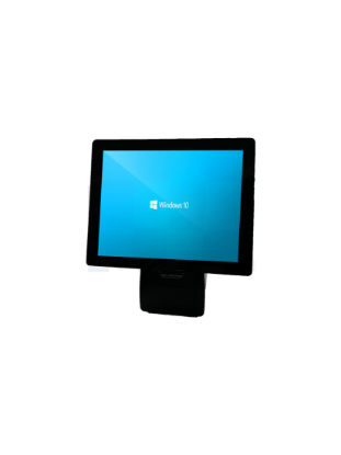 صورة NHE M60 - 15" POS terminal,J1900 4GB Ram, 128GB SSD,UKPower plug,black color with 80mm embedded printer