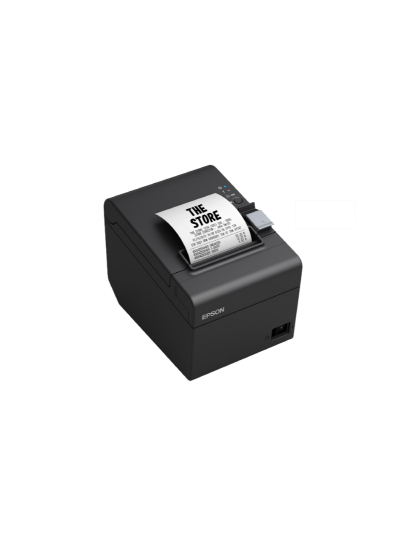 صورة إبسون TM-T20III، يو إس بي، إيثرنت، 8 نقاط/مم (203 نقطة لكل بوصة)، قاطع، ePOS، أسود