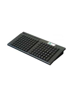صورة BIRCH POS KEYBOARD PKB-111YTBU 111-key POS keyboard, w/MSR T1+2+3, Black, USB (sample)